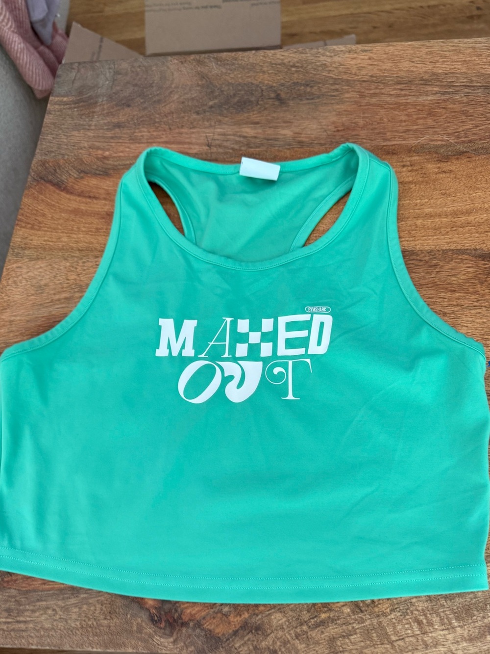 Gymshark Mint Green Racerback Sports Crop